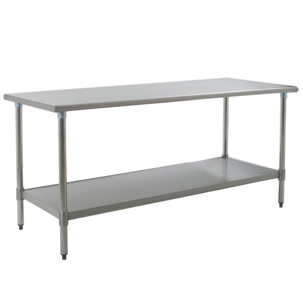 Eagle Group T3072SEB 30" x 72" Stainless Steel Deluxe Work Table with