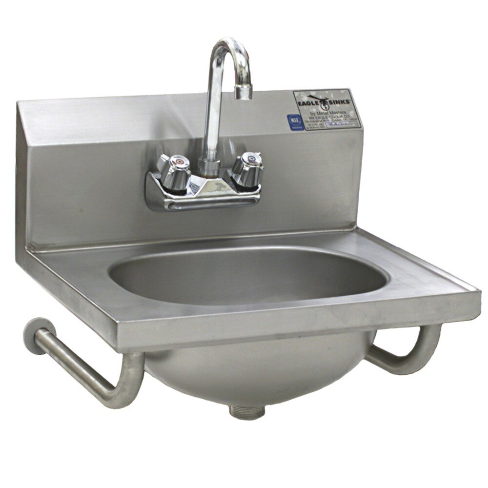 Eagle Group HSA10FTWSMG MicroGard Hand Sink with Gooseneck Faucet
