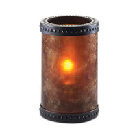 Sterno 80308 5 inch Mica Liquid Candle Holder with Bronze Accent Rings