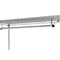 Metro AT2418NC 24 inch Garment Hanger Tube with Brackets for 18 inch Wide Shelves