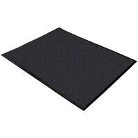 Cactus Mat 1470M-35 Black Washable Rubber-Backed Carpet - 3' x 5'