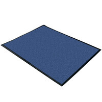 Cactus Mat Blue Washable Rubber-Backed Carpet Wide