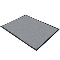 Cactus Mat Gray Washable Rubber-Backed Carpet Wide