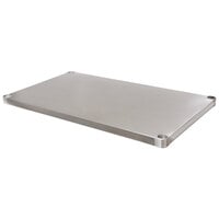 Advance Tabco UG-24-24 Adjustable Work Table Undershelf for 24 inch x 24 inch Table - 18 Gauge Galvanized Steel