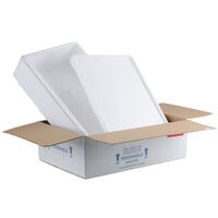 Polar Tech Thermo Chill Overnite Insulated Food Pan Shipping Box with Foam Container ON55C 20 inch x 12 inch x 5 inch