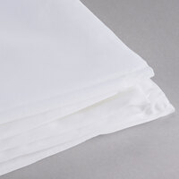 Oxford Super Blend Hotel Supplies 94 inch x 99 inch White Plainweave Cotton / Polyester Queen Hotel Duvet Cover - 12/Case