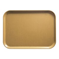 Cambro 3253514 12 3/4" x 20 7/8" (32,5 x 53 cm) Rectangular Metric Earthen Gold Fiberglass Camtray - 12/Case