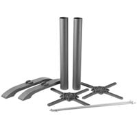 BFM Seating PHTB0022BL Margate Outdoor / Indoor Standard Height Black End Table Base Set