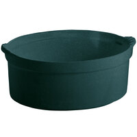 Tablecraft CW3000HGNS 3.5 Qt. Hunter Green with White Speckle Shell Casserole Dish