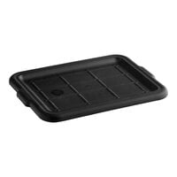 TableCraft 1531B 21" x 16" Black Polypropylene Plastic Bus Tub Cover