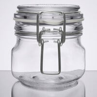 Libbey 17207223 6.75 oz. Garden Jar with Clamp Lid - 6/Case