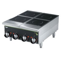Vollrath 924HIMC Cayenne Four Hob Heavy Duty Induction Hot Plate with Manual Controls 208/240V