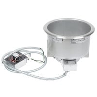 Hatco HWBH-11QTD High Wattage 11 Qt. Single Drop In Round Heated Soup Well with Drain - 120V