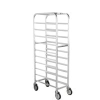 Winholt AL-1010 End Load Aluminum Platter Cart - Ten 10 inch Trays