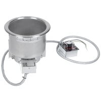 Hatco HWB-7QTD 7 Qt. Single Drop In Round Heated Soup Well with Drain - 208V