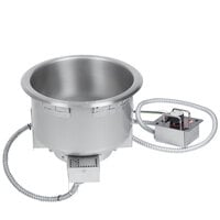 Hatco HWB-11QTD 11 Qt. Single Drop In Round Heated Soup Well with Drain - 120V