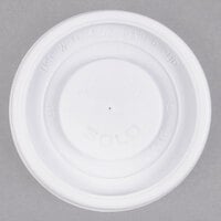 Solo VL34R-0007 4 oz. White Plastic Vented Lid - 1000/Case