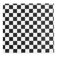 Choice 12" x 12" Black Check Deli Sandwich Wrap Paper - 1000/Pack