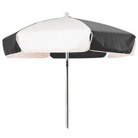 Cambro 14324 Black and White Replacement Umbrella for CVC55 Camcruiser