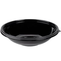 Sabert 93032A100 FreshPack 32 oz. Black Round Shallow Bowl - 100/Case