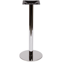 BFM Seating PHTB18RCHT Adele Bar Height Indoor 18 inch Chrome Round Table Base