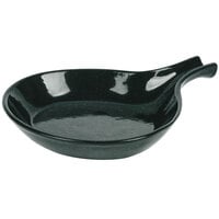 Tablecraft CW1960HGNS 8 3/8 inch Hunter Green with White Speckle Cast Aluminum Open Handle Skillet