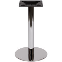BFM Seating PHTB24RCH Adele Standard Height Indoor 24" Chrome Round Table Base