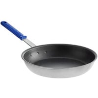 Vollrath EZ4012 Wear-Ever 12 inch Aluminum Non-Stick Fry Pan with Rivetless Interior, CeramiGuard II Coating, and Blue Cool Handle