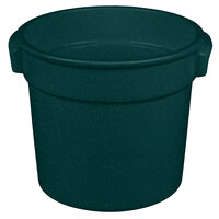 Tablecraft CW1300HGNS 7 Qt. Hunter Green with White Speckle Cast Aluminum Bain Marie Soup Bowl