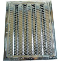 FMP 129-2138 20"(H) x 16"(W) x 2"(T) Stainless Steel Hood Filter with Hook and Spark Arrestor