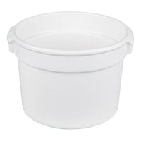 TableCraft CW1310W 11 Qt. White Cast Aluminum Bain Marie Soup Bowl
