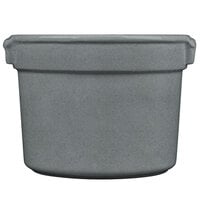 Tablecraft CW1310GR 11 Qt. Granite Cast Aluminum Bain Marie Soup Bowl
