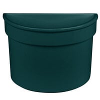 Tablecraft CW1312HGN 5 Qt. Hunter Green Cast Aluminum Half Soup Bowl