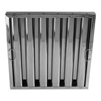FMP 129-2144 25 inch(H) x 20 inch(W) x 2 inch(T) Stainless Steel Hood Filter