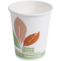 Bare by Solo 370PLA-J7234 Eco-Forward 10 oz. Paper Hot Cup - 1000/Case