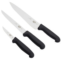 Victorinox 5.1053.3-X1 3 Piece Fibrox Handle Chef Knife Set