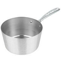 Vollrath 78341 4.5 Qt. Stainless Steel Tapered Sauce Pan with TriVent Chrome Plated Handle
