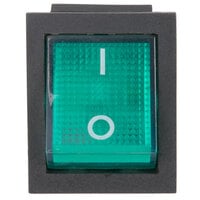 Avantco 17810364 Green Replacement On / Off and Light Switch - Old Style