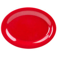 GET OP-120-RSP Red Sensation 12 inch x 9 inch Oval Platter - 12/Case