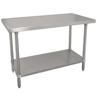 Advance Tabco VLG-245 24" x 60" 14 Gauge Stainless Steel Work Table with Galvanized Undershelf