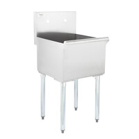 Regency 18 inch 16-Gauge Stainless Steel One Compartment Commercial Utility Sink - 18 inch x 18 inch x 13 inch Bowl