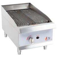 Cooking Performance Group CBR15 15" Gas Countertop Radiant Charbroiler - 40,000 BTU