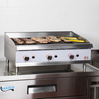 Cooking Performance Group CBR36 36 inch Gas Countertop Radiant Charbroiler - 120,000 BTU