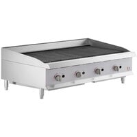 Cooking Performance Group CR-CPG-48-NL 48" Gas Countertop Radiant Charbroiler - 160,000 BTU