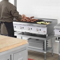Cooking Performance Group CBR48 48 inch Gas Countertop Radiant Charbroiler - 160,000 BTU
