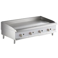 Cooking Performance Group GM-CPG-48-NL 48" Gas Countertop Griddle with Manual Controls - 120,000 BTU