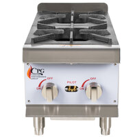 Cooking Performance Group HP212 2 Burner Gas Countertop Range / Hot Plate - 44,000 BTU