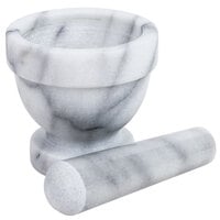 3 inch White Marble Mortar and Pestle Set
