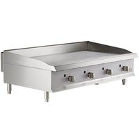 Cooking Performance Group GT-CPG-48-NL 48" Gas Countertop Griddle with Flame Failure Protection and Thermostatic Controls - 120,000 BTU