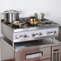 Cooking Performance Group HP636 6 Burner Gas Countertop Range / Hot Plate - 132,000 BTU